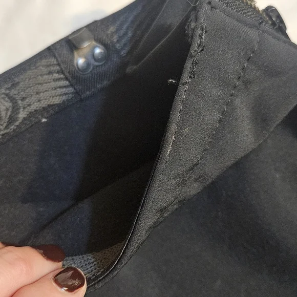 Volcom Battle Nimbus Stretch Pant Skinny Fit Snow Ski Zip Tech Flare Black M - Picture 7 of 10